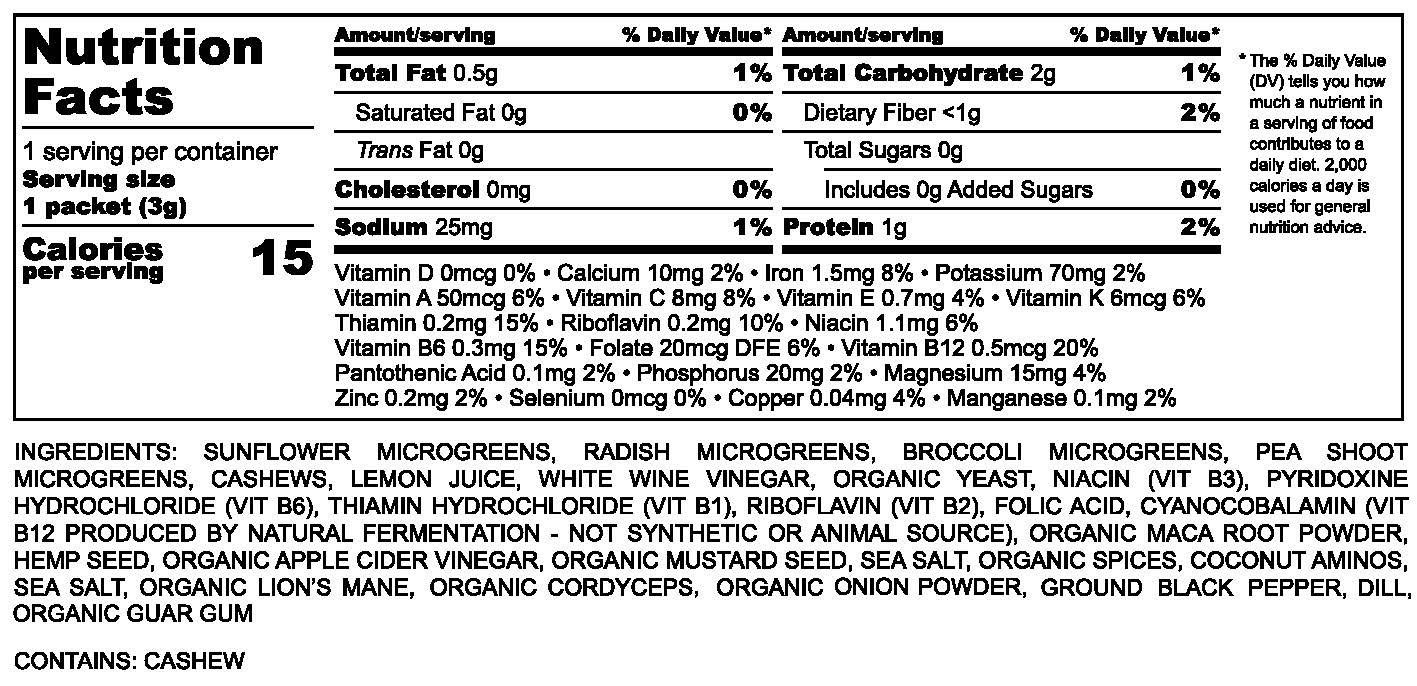 Freeze-Dried NRG Nutri-Shot