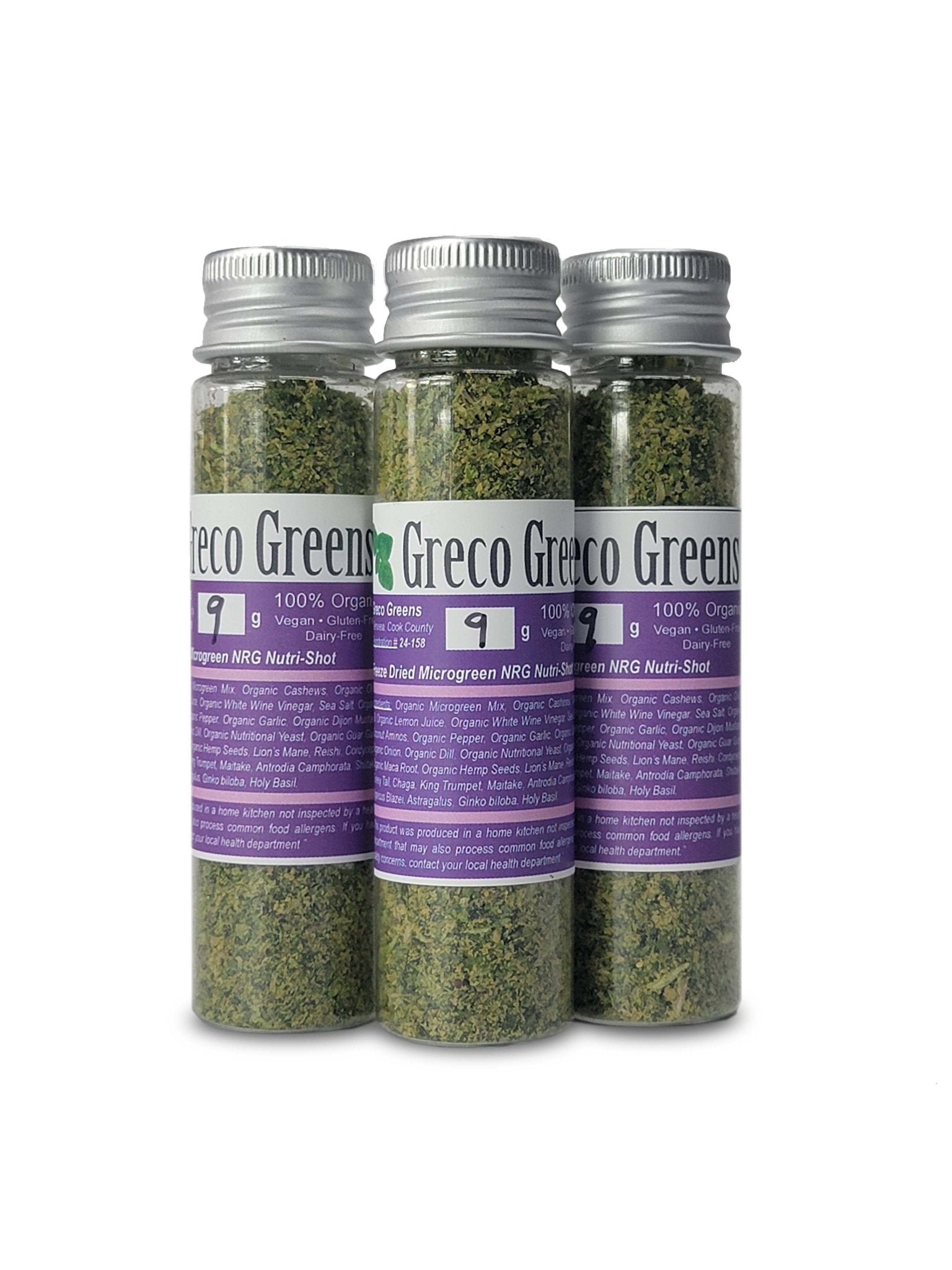 Freeze Dried NRG Nutri - Shot - Greco Greens